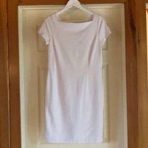 White banana republic bodycon dress NWT